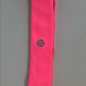 Hot pink Lululemon headband